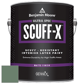 Benjamin Moore 484 Ultra Spec SCUFF-X Interior Matte Finish краска цвет 636 Willow Grove