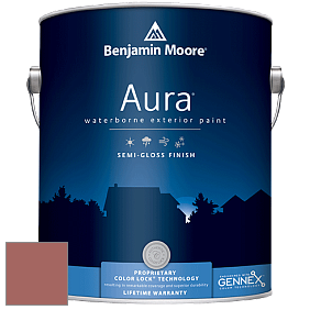 Benjamin Moore Aura 632 Waterborne Exterior Semi-Gloss Finish краска цвет 2093-30 Colonial Brick