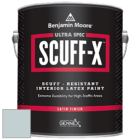 Benjamin Moore 486 Ultra Spec SCUFF-X Interior Satin Finish краска цвет 1633 Brittany Blue