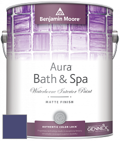 Benjamin Moore Aura 532 Bath & Spa Waterborne Interior Paint Matte Finish краска цвет 2068-20 Grape Gum