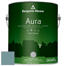 Benjamin Moore Aura 629 Waterborne Exterior Flat Finish краска цвет 719 Hemlock