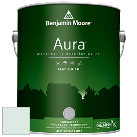 Benjamin Moore Aura 629 Waterborne Exterior Flat Finish краска цвет 846 Come Sail Away