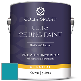 COLOR SMART CS 758 ULTRA CEILING PAINT ультраматовая краска цвет 761 Meridian Blue