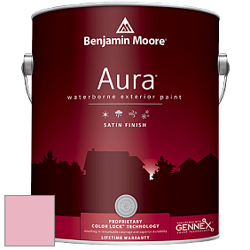 Benjamin Moore Aura 631 Waterborne Exterior Satin Finish краска цвет 1339 Misted Rose