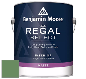Benjamin Moore 548 IRegal Select Interior Paint - Matte краска цвет 566 Bunker Hill Green
