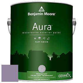 Benjamin Moore Aura 629 Waterborne Exterior Flat Finish краска цвет 1384 Carolina Plum