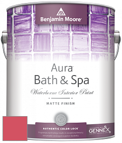 Benjamin Moore Aura 532 Bath & Spa Waterborne Interior Paint Matte Finish краска цвет 2002-30 Rose Quartz