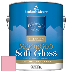Benjamin Moore W096 Regal Select Exterior Paint-Moor GloSoft Gloss Finish краска цвет 2002-50 Tickled Pink