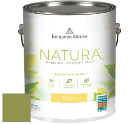 Benjamin Moore 512 Natura Interior Flat Finish матовая краска цвет NCS S 3050-G50Y 