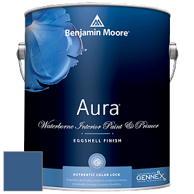 Benjamin Moore Aura 524 Waterborne Interior Eggshell Finish краска цвет 812 Blueberry Hill