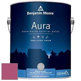 Benjamin Moore Aura 632 Waterborne Exterior Semi-Gloss Finish краска цвет 2078-30 Royal Fuchsia
