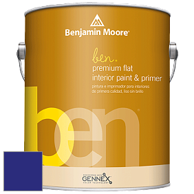 Benjamin Moore Ben W625 Premium Interior Latex Flat краска цвет RAL 5002 
