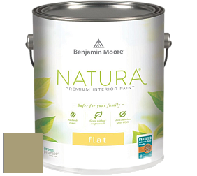 Benjamin Moore 512 Natura Interior Flat Finish матовая краска цвет 495 Hillside Green