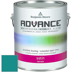 Benjamin Moore 792 Advance Interior Paint-Satin эмаль цвет 734 Tropical Teal