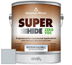 Benjamin Moore 357 Super Hide Zero Voc Interior Eggshell краска цвет 1626 Gentle Gray