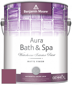 Benjamin Moore Aura 532 Bath & Spa Waterborne Interior Paint Matte Finish краска цвет 2083-30 Old Claret