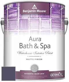 Benjamin Moore Aura 532 Bath & Spa Waterborne Interior Paint Matte Finish краска цвет 2069-20 Blackberry Wine