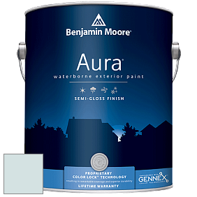 Benjamin Moore Aura 632 Waterborne Exterior Semi-Gloss Finish краска цвет 1660 Polar Ice
