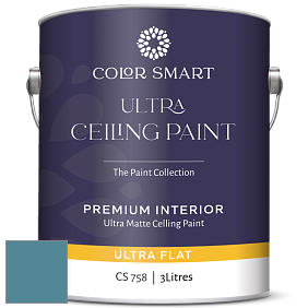 COLOR SMART CS 758 ULTRA CEILING PAINT ультраматовая краска цвет NCS S 4030-B10G 