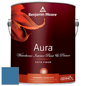 Benjamin Moore Aura 526 Waterborne Interior Satin Finish покрытие цвет 811 Old Glory