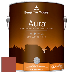 Benjamin Moore Aura 634 Waterborne Exterior Low Lustre Finish краска цвет 2171-10 Navajo Red