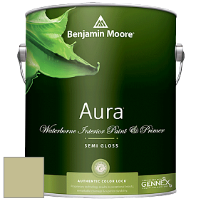 Benjamin Moore Aura 528 Waterborne Interior Semi-gloss Finish краска цвет AF-415 