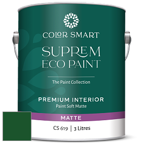 COLOR SMART CS 619 SUPREM ECO PAINT матовая краска цвет RAL 6035 