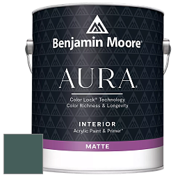 Benjamin Moore Aura 522 Interior Paint - Matte краска цвет 2050-20 Dollar Bill Green