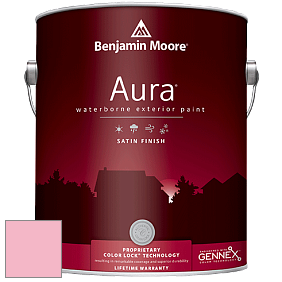 Benjamin Moore Aura 631 Waterborne Exterior Satin Finish краска цвет 1325 Pure Pink