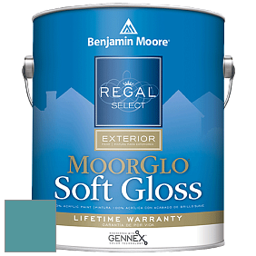 Benjamin Moore W096 Regal Select Exterior Paint-Moor GloSoft Gloss Finish краска цвет 726 Rendezvous Bay