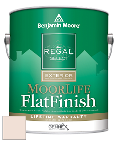 Benjamin Moore W105 Regal Select Exterior Paint-MoorLife Flat Finish краска цвет 1184 Pensacola Pink