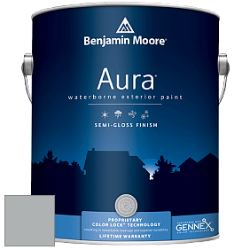 Benjamin Moore Aura 632 Waterborne Exterior Semi-Gloss Finish краска цвет 1599 Marina Gray
