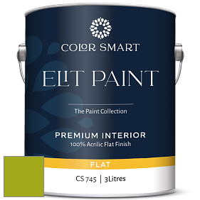 COLOR SMART CS 745 ELIT PAINT глубокоматовая моющаяся краска цвет 2027-10 Dark Lime