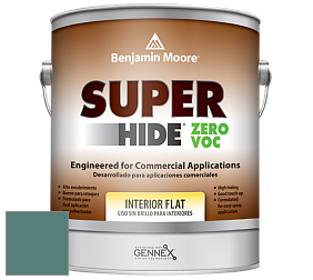 Benjamin Moore 355 Super Hide Zero Voc Interior Flat краска цвет 678 Pacific Rim