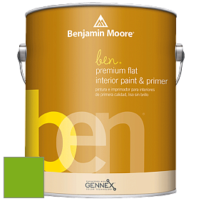 Benjamin Moore Ben W625 Premium Interior Latex Flat краска цвет 2031-20 Paradise Green