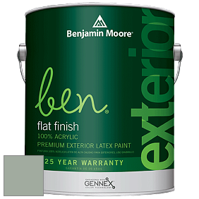 Benjamin Moore Ben 541 Waterborne Exterior Flat Finish краска цвет 697 Scenic Drive