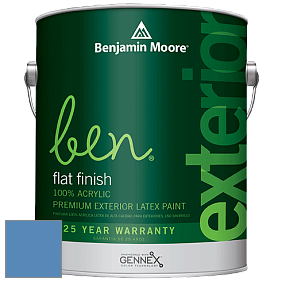 Benjamin Moore Ben 541 Waterborne Exterior Flat Finish краска цвет 818 Watertown