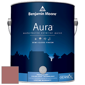 Benjamin Moore Aura 632 Waterborne Exterior Semi-Gloss Finish краска цвет 2091-40 Red River Clay