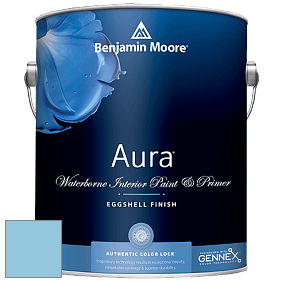 Benjamin Moore Aura 524 Waterborne Interior Eggshell Finish краска цвет 795 Faded Denim