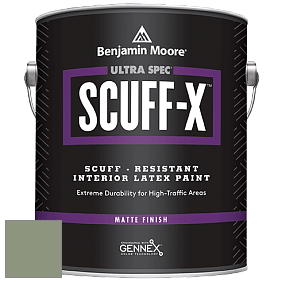 Benjamin Moore 484 Ultra Spec SCUFF-X Interior Matte Finish краска цвет 453 Adirondack Green