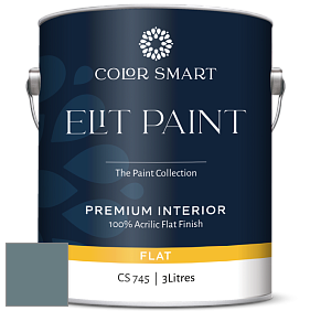 COLOR SMART CS 745 ELIT PAINT глубокоматовая моющаяся краска цвет 1636 Providence Blue