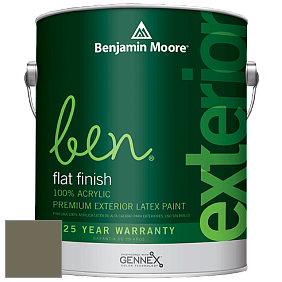 Benjamin Moore Ben 541 Waterborne Exterior Flat Finish краска цвет 1505 Trailing Vines