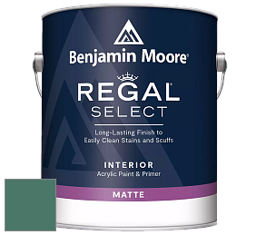 Benjamin Moore 548 IRegal Select Interior Paint - Matte краска цвет 643 Steamed Spinach
