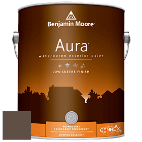 Benjamin Moore Aura 634 Waterborne Exterior Low Lustre Finish краска цвет 2108-10 Ferret Brown
