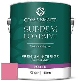 COLOR SMART CS 619 SUPREM ECO PAINT матовая краска цвет 2001-40 Pink Popsicle