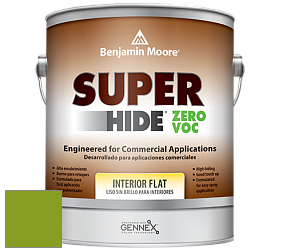 Benjamin Moore 355 Super Hide Zero Voc Interior Flat краска цвет 2028-10 Iguana Green