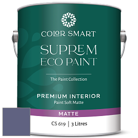 COLOR SMART CS 619 SUPREM ECO PAINT матовая краска цвет 2069-30 Darkest Grape