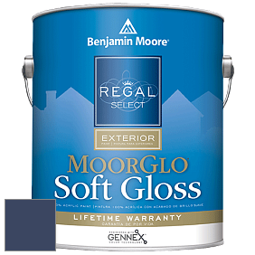Benjamin Moore W096 Regal Select Exterior Paint-Moor GloSoft Gloss Finish краска цвет 2064-10 Bold Blue