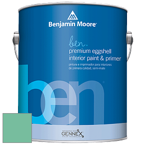 Benjamin Moore Ben W626 Premium Interior Latex Eggshell краска цвет 592 Rosamilia Green