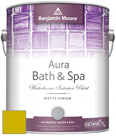 Benjamin Moore Aura 532 Bath & Spa Waterborne Interior Paint Matte Finish краска цвет 2024-20 Eve Green